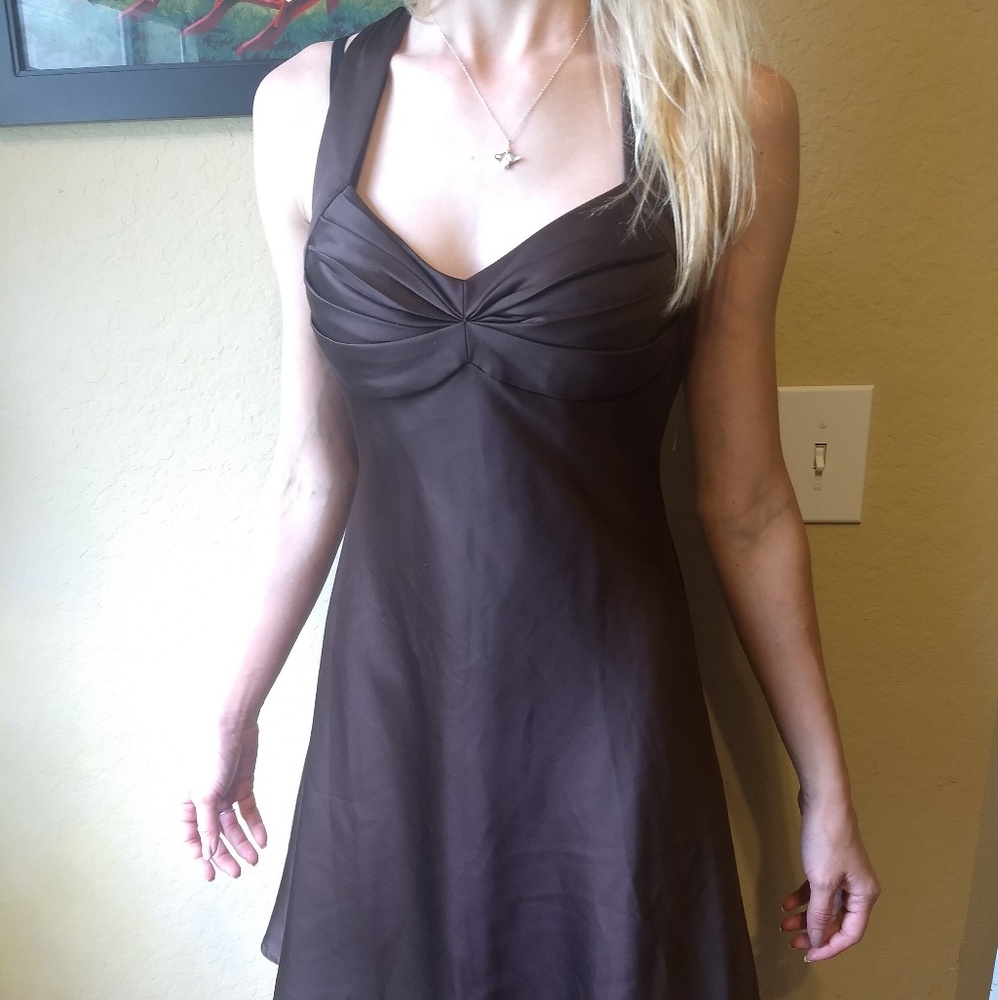 Brown cocktail dress